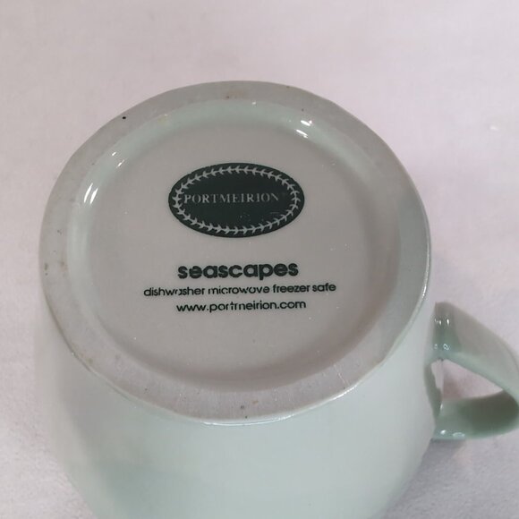 Portmeirion Seascapes Green Mug Ceramic Sea Grass Seagreen Nautical Mint Coffee - Picture 4 of 9